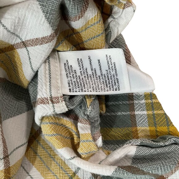 The North Face Hiking Shirt Men's Size XL Plaid Button-Down Green Yellow & White - Picture 5 of 6